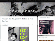 Tablet Screenshot of johnnymarrplaysguitar.com